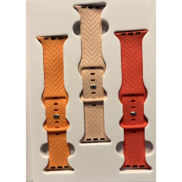 Natzerat Accessories - Natzerat 3 Pack Horn Engraved Band Compatible Apple Watch Bands 38mm 40mm